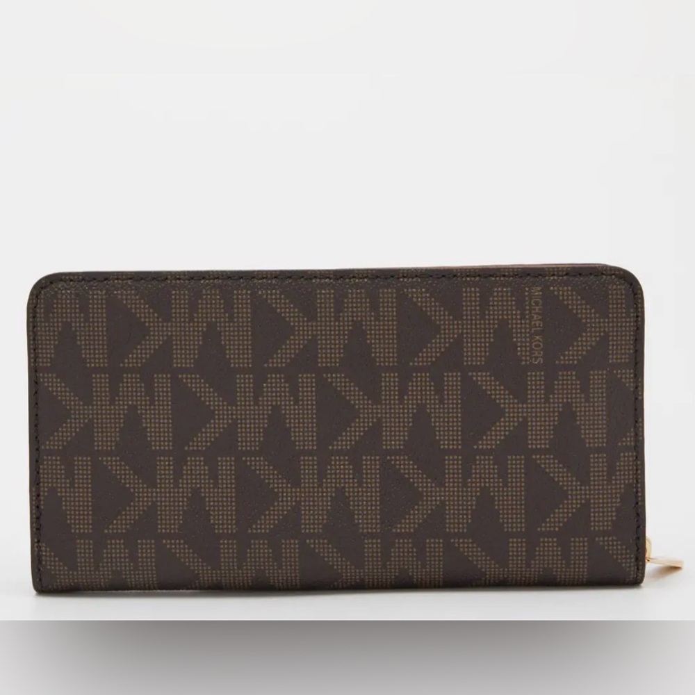 Michael Kors Dark Brown Wallet with Gold Lock - Picture 3 of 3